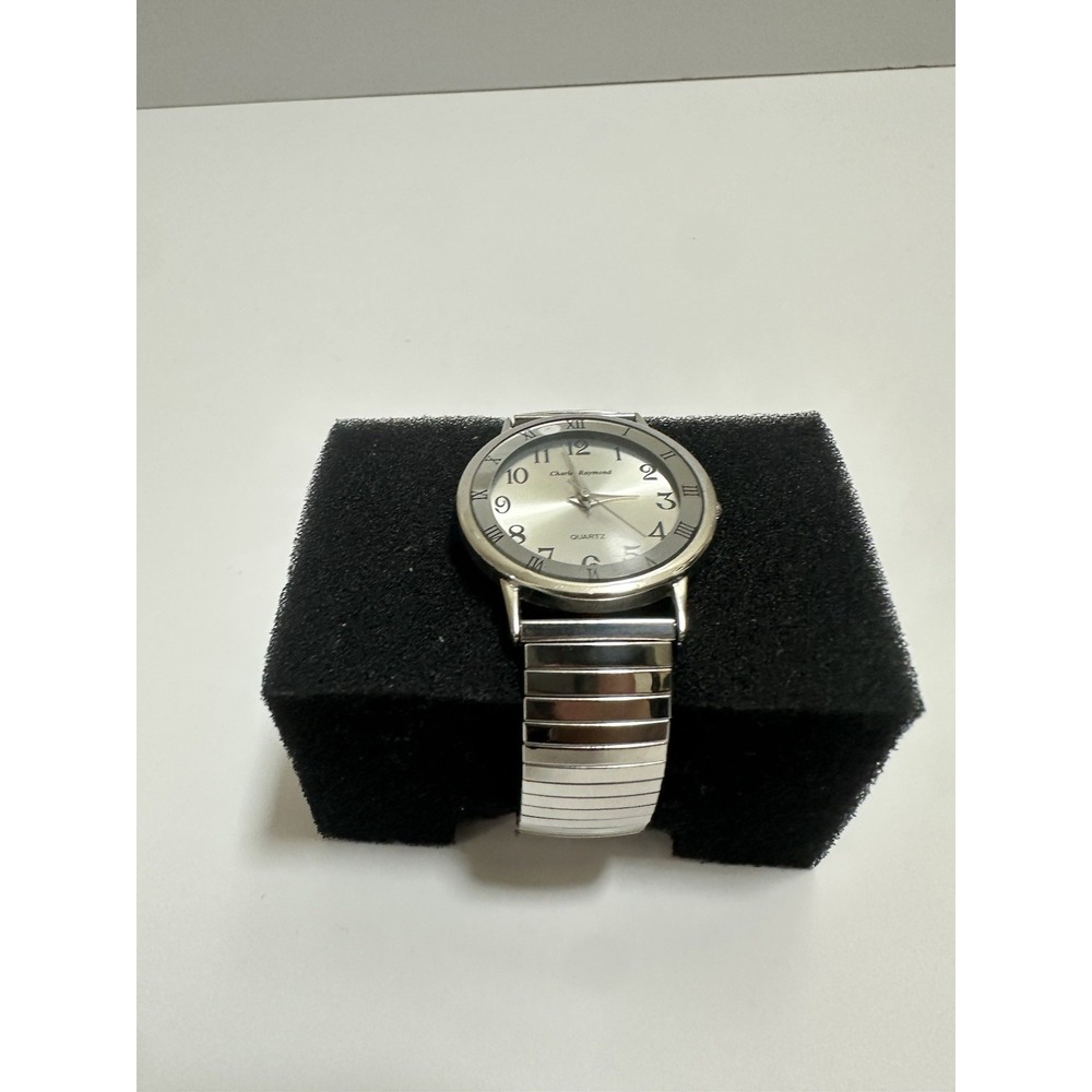 Charles Raymond Men's Watch Analog Quartz Silver Stainless Steel